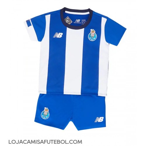 Camisa de Futebol Porto Equipamento Principal Infantil 2023-24 Manga Curta (+ Calças curtas)